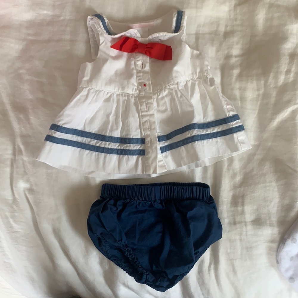 Janie and Jack tank and diaper cover